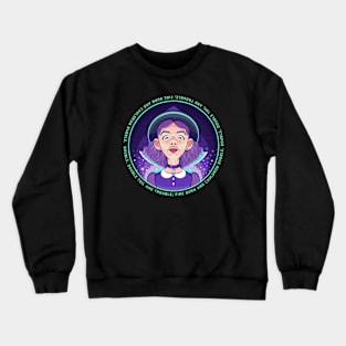 Witch, lit from potion below - 1 Crewneck Sweatshirt